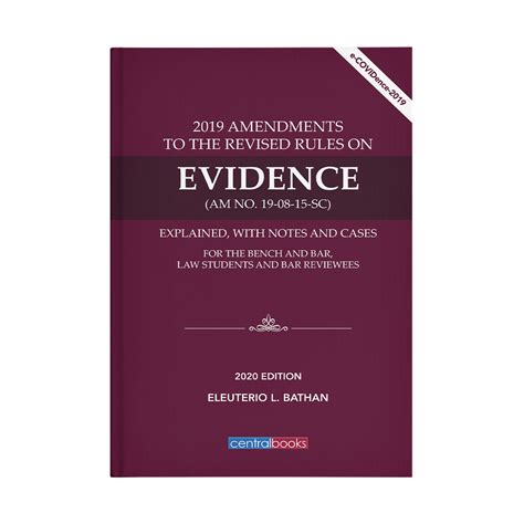 2019 Amendments to the Revised Rules on Evidence .
